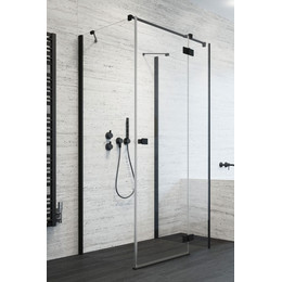 Душевое ограждение Radaway Essenza New Black KDJ+S 120х100 см R, черный/прозрачное - фото 
