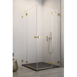 Душевое ограждение Radaway Essenza Pro Gold KDD 90х90 см, золото/прозрачное - фото 