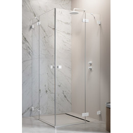 Душевое ограждение Radaway Essenza Pro White KDD 100х100 см, белый/прозрачное - фото 