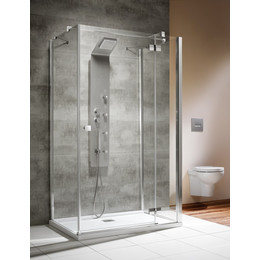 Душевое ограждение Radaway Almatea KDJ+S 100х90 см R, хром/прозрачное - фото 