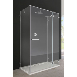 Душевое ограждение Radaway Euphoria KDJ+S 100х75 см R (стекло 8 мм), хром/прозрачное - фото 