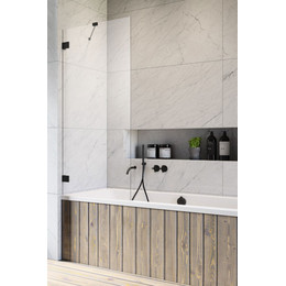 Шторка для ванны Radaway Essenza Pro Black PNJ II 60 см 10101060-54-01, черный/прозрачное - фото 