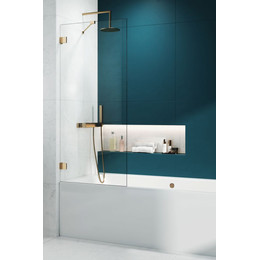 Шторка для ванны Radaway Essenza Pro Gold PNJ II 80 см 10101080-09-01, золото/прозрачное - фото 