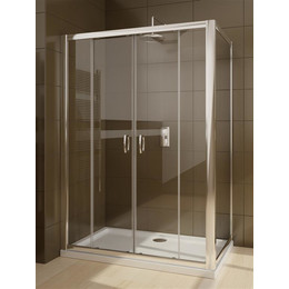 Душевое ограждение Radaway Premium Plus DWD+S 140х75 см, хром/прозрачное - фото 