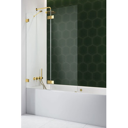 Шторка для ванны Radaway Essenza Pro Gold PND II 130 см 10102130-09-01L, золото/прозрачное - фото 