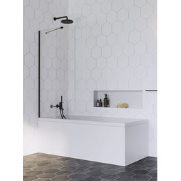 Шторка для ванны Radaway Idea Black PNJ II 60 см 10001060-54-01, черный/прозрачное - фото 