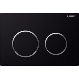 Кнопка смыва Geberit Omega 20 115.085.KM.1, черный/хром - фото 