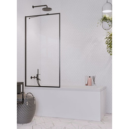 Шторка для ванны Radaway Idea Black PNJ II Frame 100 см 10001100-54-56, черный/прозрачное - фото 