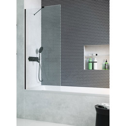 Шторка для ванны Radaway Modo New Black PNJ II 100 см 10006100-54-01 (стекло 8 мм), черный/прозрачное - фото 