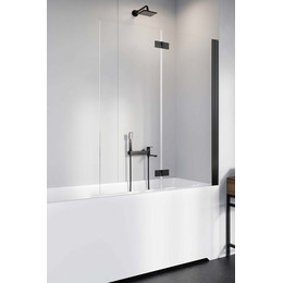 Шторка для ванны Radaway Nes 8 Black PND I 140 см 10060140-54-01R (стекло 8 мм), черный/прозрачное - фото 