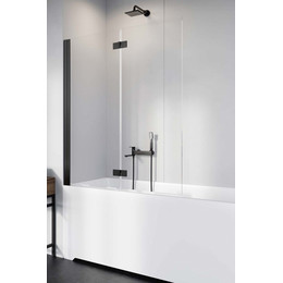 Шторка для ванны Radaway Nes 8 Black PND I 130 см 10060130-54-01L (стекло 8 мм), черный/прозрачное - фото 