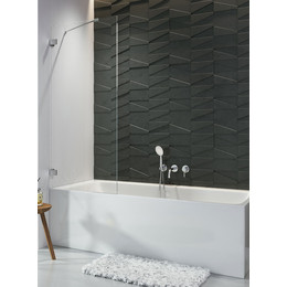 Шторка для ванны Radaway Euphoria PNJ II 100 см 10007100-01-01 (стекло 8 мм), хром/прозрачное - фото 