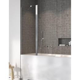 Шторка для ванны Radaway Nes PND II 130 см 10009130-01-01L, хром/прозрачное - фото 