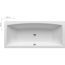 Ванна Ravak Formy 02 Slim 180х80 см C891300000 - фото 
