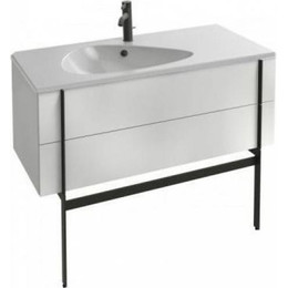 Тумба подвесная с раковиной Jacob Delafon Nouvelle Vague 100 см EB3032-N18, белый - фото 