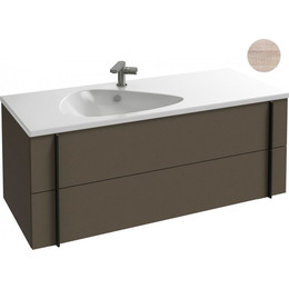 Тумба подвесная с раковиной Jacob Delafon Nouvelle Vague 120 см EB3036-E73, фактурный дуб - фото 