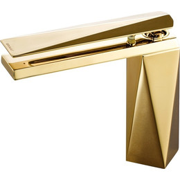 Смеситель для раковины Bravat Diamond L F118102G-2-ENG, золото, Цвет производителя: золото - фото 