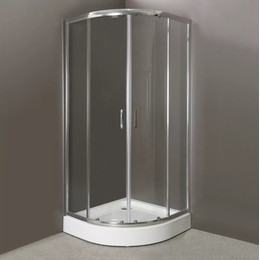 Душевое ограждение BelBagno 80х80 см UNO-R-2-80-C-Cr, хром/прозрачное - фото 
