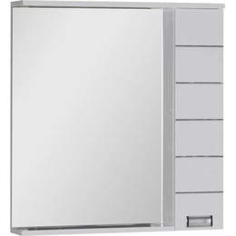 Зеркало-шкаф Aquanet Доминика 80 см 171081 LED, белый - фото 