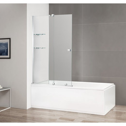 Шторка для ванны Cezares 90 см STREAM-VFS-11-90/150-C-Cr (стекло 8 мм), хром/прозрачное - фото 