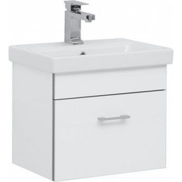 Тумба подвесная с раковиной Aquanet Верона 50 см (Moduo Slim) 246951, белый - фото 