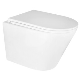 Унитаз подвесной безободковый Azario Teramo 0053 с крышкой микролифт, Цвет производителя: белый - фото 