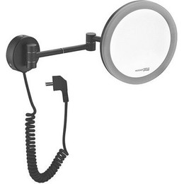 Зеркало косметическое настенное WasserKraft K-1004BLACK, цвет чёрный - фото 