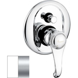 Смеситель для ванны Emmevi Tiffany BC6019, белый/хром - фото 