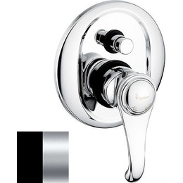 Смеситель для ванны Emmevi Tiffany NC6019, черный/хром - фото 