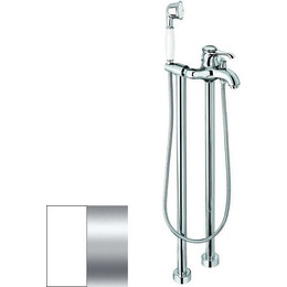 Смеситель для ванны Emmevi Tiffany BC600128, белый/хром - фото 