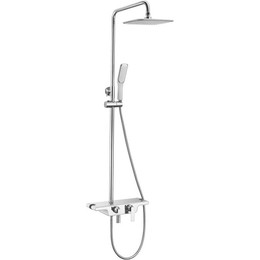 Душевая стойка Lemark Tropic LM7006C, хром/белый - фото 