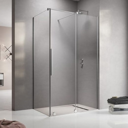 Душевое ограждение Radaway Furo KDJ 120х90 см R (стекло 8 мм), хром/прозрачное - фото 