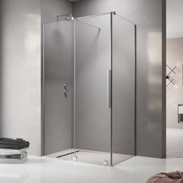 Душевое ограждение Radaway Furo KDJ 120х90 см L (стекло 8 мм), хром/прозрачное - фото 
