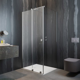 Душевое ограждение Radaway Furo KDJ RH 100х100 см L (стекло 8 мм), хром/прозрачное - фото 