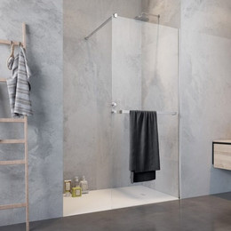 Душевая перегородка Radaway Modo New II 160х200 см 389164-01-01W (стекло 8 мм) с полотенцедержателем, хром/прозрачное - фото 