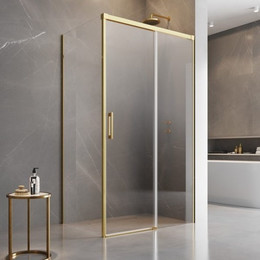 Душевое ограждение Radaway Idea Gold KDJ 120х90 см R, золото/прозрачное - фото 