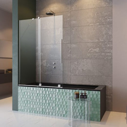 Шторка для ванны Radaway Furo PND II 160 см 10109838-01-01L (стекло 8 мм), хром/прозрачное - фото 