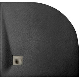 Поддон SMC WasserKraft Elbe 90х90 см 74T01, чёрный - фото 