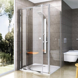 Душевое ограждение Ravak Pivot PPS+PDOP2 80х120 см, сатин/прозрачное - фото 