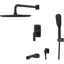 Душевая система для ванны Lemark Ursus LM7222BL, черный - фото 