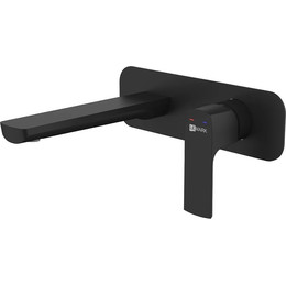 Смеситель для раковины настенный Lemark Ursus LM7226BL, черный - фото 