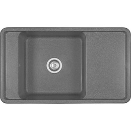 Кухонная мойка Акватон Беллис 1A724832BS210, графит, Цвет производителя: графит - фото 