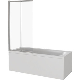 Шторка для ванны Bas Screen SLR-100-C-CH 1000х1400 мм, хром/прозрачное - фото 