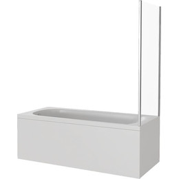 Торцевая шторка для ванны Bas Screen SP-75-C-CH 750х1400 мм, хром/прозрачное - фото 