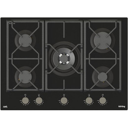 Газовая варочная поверхность Korting HGG 7987 CTN FLC (чёрное стекло) - фото 
