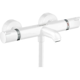 Смеситель для ванны с термостатом Hansgrohe Ecostat Comfort 13114700, белый матовый - фото 