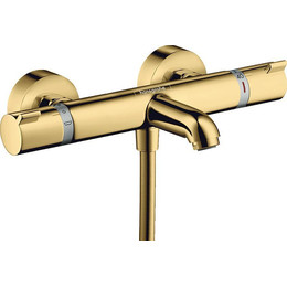 Смеситель для ванны с термостатом Hansgrohe Ecostat Comfort 13114990, золото - фото 