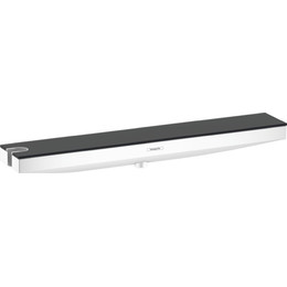 Шланговое подсоединение с держателем и полкой Hansgrohe Rainfinity 26843700 L, графит/белый - фото 