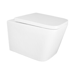 Унитаз подвесной безободковый Azario Nova AZ-2216 с крышкой микролифт - фото 