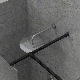 Набор металлических держателей Ravak W SET-Uni Free/Wall GWD010003023, чёрный - фото 